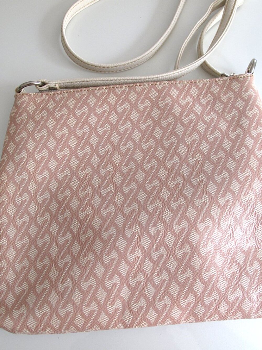 NINE WEST Crossbody BAG Cream/Salmon PURSE